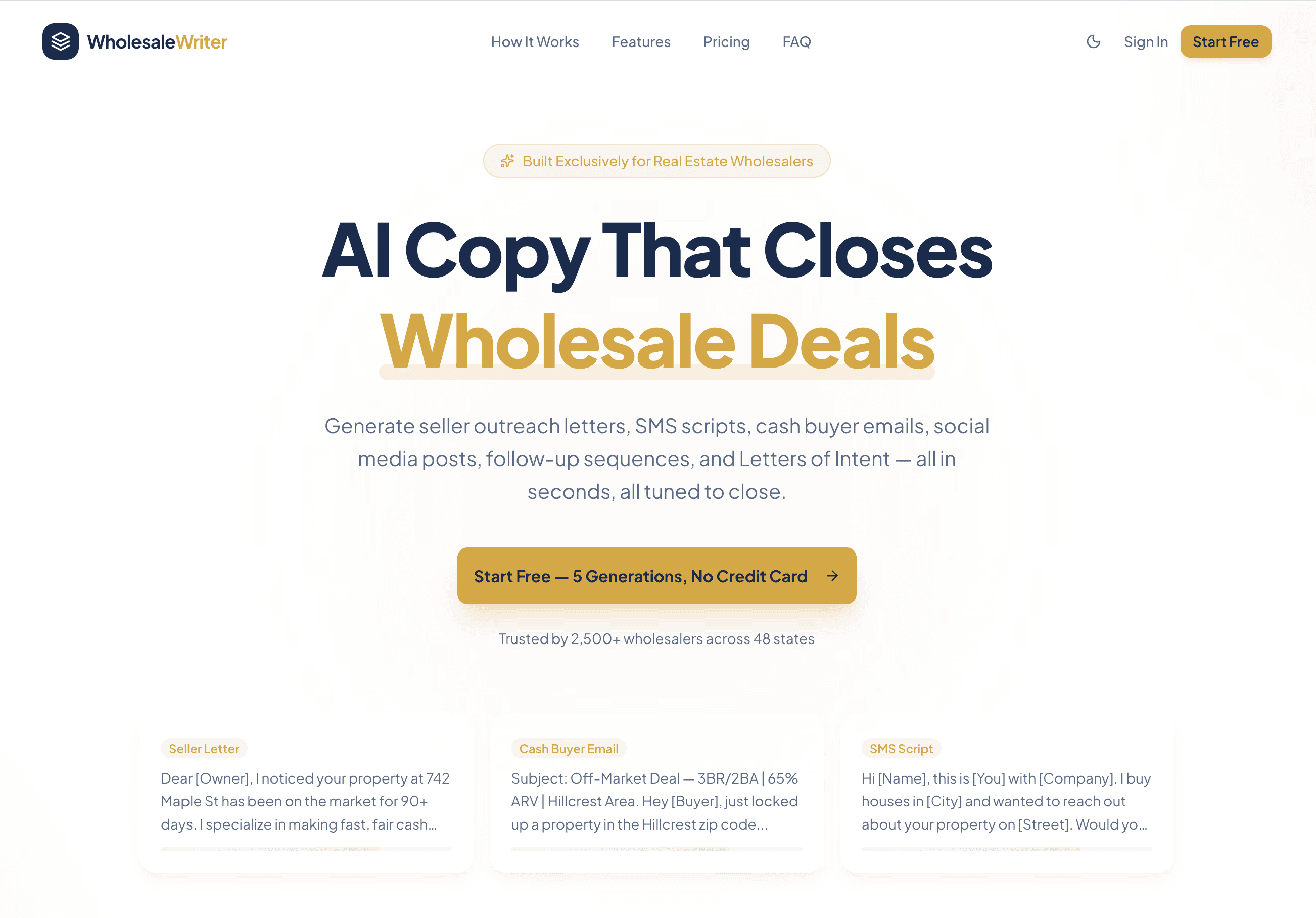 WholesaleWriter AI